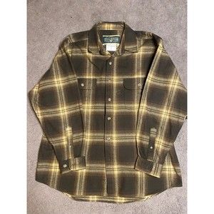 Vintage Field & Stream Shirt Button Down Heavy Warm Flannel Size L